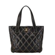 Chanel Vintage Pre-owned Laeder chanel-vskor Blue, Dam