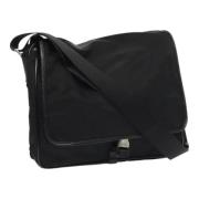 Prada Vintage Pre-owned Nylon axelremsvskor Black, Dam