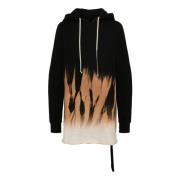 Rick Owens Abstrakt Jersey Hoodie Black, Herr