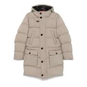 Fay Beige dunparkas med huva Beige, Herr