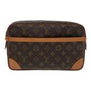 Louis Vuitton Vintage Pre-owned Canvas kuvertvskor Brown, Dam