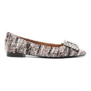 Roberto Festa Tweed ballerinaskor med juveldekoration Multicolor, Dam