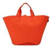 Hermès Vintage Pre-owned Canvas handvskor Orange, Dam