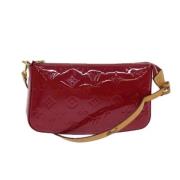 Louis Vuitton Vintage Pre-owned Laeder kuvertvskor Red, Dam