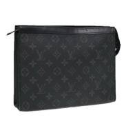 Louis Vuitton Vintage Pre-owned Canvas kuvertvskor Black, Dam