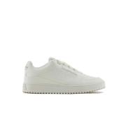 Armani Vita Logosneakers med Graverad Logotyp White, Herr