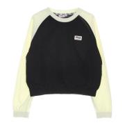 Fila Svart Raglan Lätt Sweatshirt Kvinnor Black, Herr