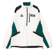 Fila Lätt Hög Hals Halv Zip Sweatshirt White, Herr