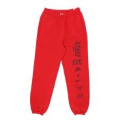 Nike Chicago Bulls Fleece Tracksuit Byxor Red, Herr