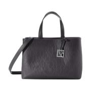 Armani Exchange Svart Syntetisk Shopper Väska Black, Dam