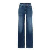 MAC Breda Jeans Blue Wash Blue, Dam