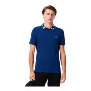 Lacoste Blå Polo Tröja för Män Blue, Herr