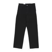 Carhartt Wip Svart Sköljd Arbetsbyxor Black, Herr