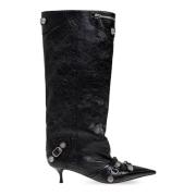 Balenciaga Cagole Wide 50mm Bootie Black, Dam