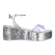 Casadei Med klack Silver Gray, Dam