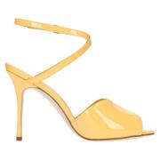 Manolo Blahnik Sandaler Gul Yellow, Dam