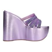 Casadei Med klack Lila Purple, Dam