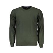 Harmont & Blaine Grön Designer Pullover med Rund Hals Green, Herr