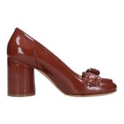 Casadei Med klack brun Brown, Dam