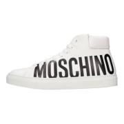 Moschino Sneakers Vit White, Herr