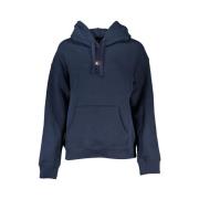 Tommy Hilfiger Stilig Blå Hoodie med Logodetalj Blue, Dam