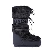 Moon Boot Ikon Fuskpäls Boot Black, Dam