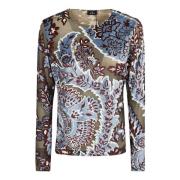 Etro Multifärgad Långärmad Topp Dammode Multicolor, Dam