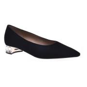 Baldinini Court shoes in black suede Black, Dam