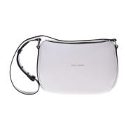 Baldinini Hobo bag in white tumbled leather White, Dam