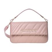 Baldinini Shoulder bag in nude quilted leather Beige, Dam