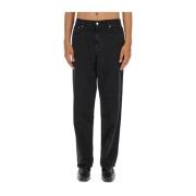 Séfr Klassiska Wide Cut Jeans Black, Herr