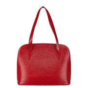 Louis Vuitton Vintage Pre-owned Laeder axelremsvskor Red, Dam