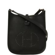 Hermès Vintage Pre-owned Canvas axelremsvskor Black, Dam