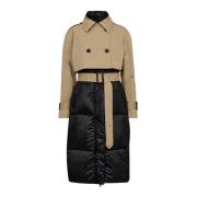 Co'Couture Quiltad Trenchcoat Jacka Black, Dam