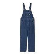 Carhartt Wip Stenblå Bib Overall Straight Stil Blue, Herr