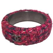 Chanel Vintage Pre-owned Metall armband Red, Dam