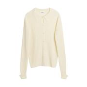 Soulland Räfflad Långärmad Pikétröja Beige, Unisex