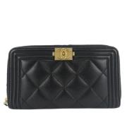 Chanel Vintage Pre-owned Laeder plnbcker Black, Dam