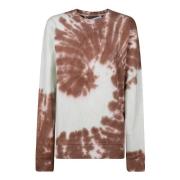 JW Anderson Katt Tie Dye Sweatshirt Brown, Dam