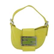 Fendi Vintage Pre-owned Laeder handvskor Green, Dam