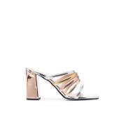 Pollini Sofistikerade Array Mules Höjer Stil Pink, Dam