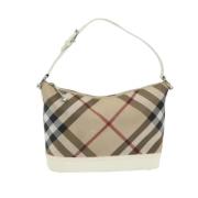 Burberry Vintage Pre-owned Laeder axelremsvskor Beige, Dam