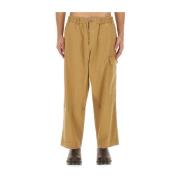 YMC You Must Create Straight Trousers Beige, Herr