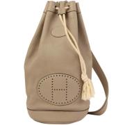 Hermès Vintage Pre-owned Canvas axelremsvskor Beige, Dam