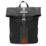 Gucci Vintage Pre-owned Canvas ryggsckar Black, Dam