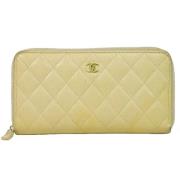 Chanel Vintage Pre-owned Laeder plnbcker Beige, Dam