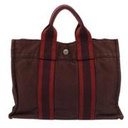 Hermès Vintage Pre-owned Canvas handvskor Red, Dam