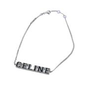 Celine Vintage Pre-owned Metall armband Gray, Dam