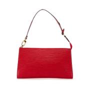 Louis Vuitton Vintage Pre-owned Laeder kuvertvskor Red, Dam