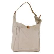 Hermès Vintage Pre-owned Canvas axelremsvskor White, Dam